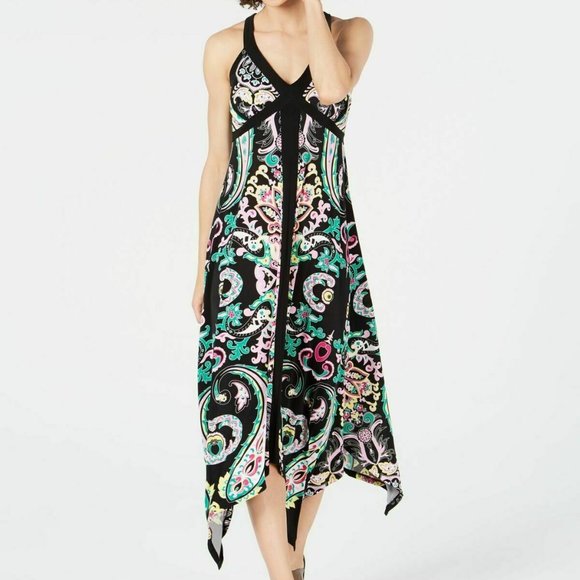 INC International Concepts Dresses & Skirts - INC Paisley Halter Midi Dress - XXL
